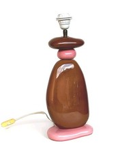 LAMPE GALETS FRANÇOIS CHATIN EN CÉRAMIQUE VINTAGE 80's