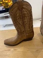 santiags homme Johnny Bulls, taille 40, marron en cuir, excellent état