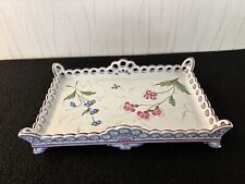 Rectangular tray Emile Gallé attributed manufacture Saint Clément