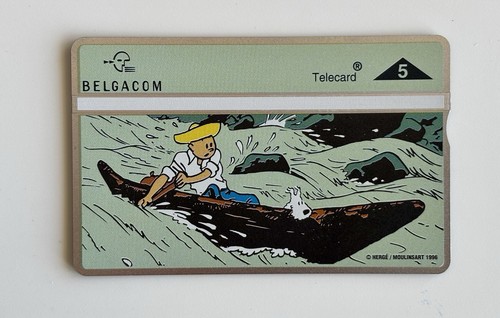 Tintin carte téléphonique - tintin,
