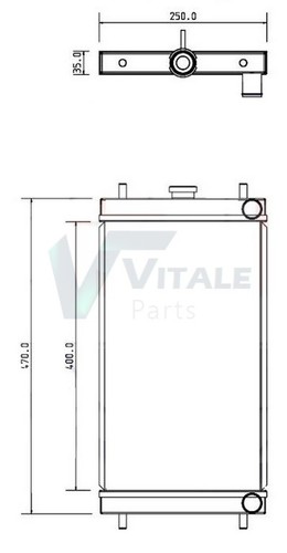 Radiateur eau komatsu - radiateur, pc14mr-3