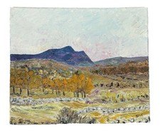 Tableau Huile Sur Toile signé