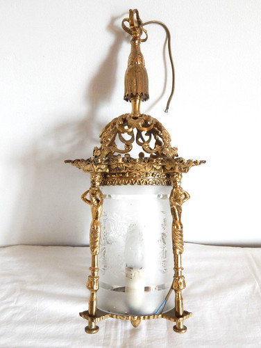 Ancienne lanterne suspension - ancienne,