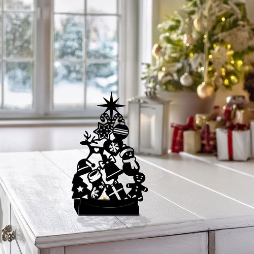 Bougeoir noël fer - de, en