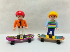 Nice duo child skater Playmobil (park, skateboard, skateboard) 1153