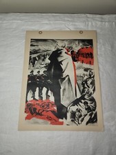 Vintage WWII Collier's? Anti German Original Magazine Graphic Print Ad Death