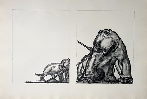 Paul jouve estampe gravure - jouve,