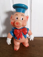 Vintage NIF NIF blue pulley 3 LITTLE PIGS 20cm DISNEY 1968 DELACOSTE FRANCE
