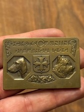 Bronze medal Société Canine Du Languedoc 1938 Millau Dogs
