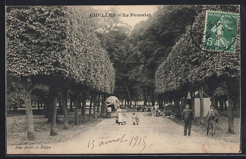 Cpa chelles poncelet avec - le,