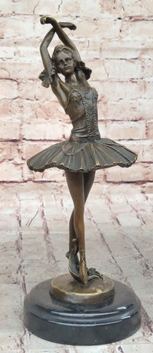 Pièce bronze danseuse enfant - bronze,