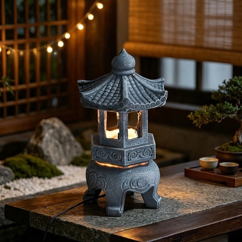 Lampe led pagode pierre - en,