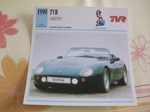 Carte fiche auto - tvr, griffith