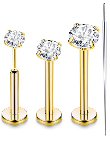 18g g23 titane piercing - titane, tragus