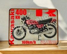 Plaque métal  Kawasaki 400 KH