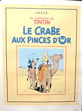 HERGE Affiche TINTIN " Le
