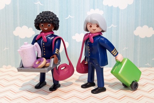 Playmobil flight hostess plane - flight,