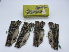 MARKLIN HO TRAIN LOT DE 4 AIGUILLAGES + BOITE 5117