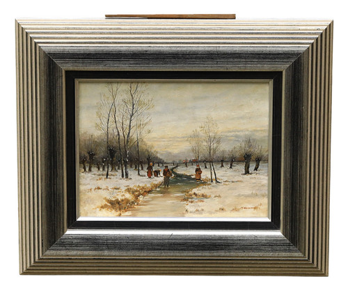 Tableau paysage hiver - tableau,