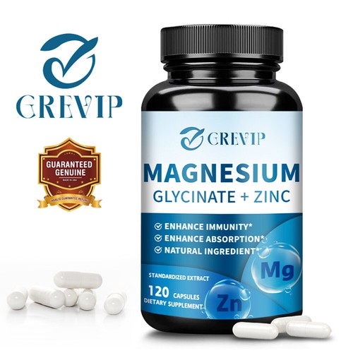 Glycinate magnésium zinc - glycinate, +