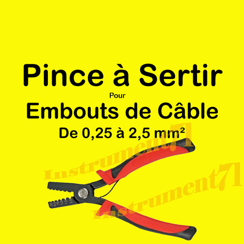 Pince sertir pour embouts - pince,