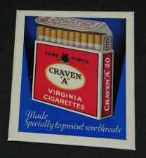 Craven Cigarettes Enamel Sheet A 1930s Advertising Item