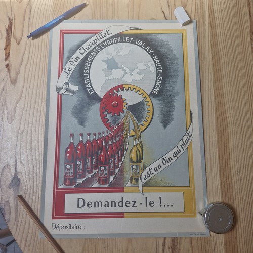 Ancienne affiche vin - ancienne,