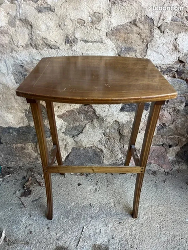 Petite table bois vintage - bois,