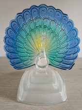 Statue vintage paon en cristal