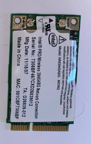 Carte wifi intel wm3945abg - intel,
