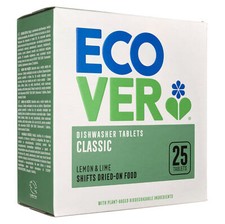 Ecover Tablettes pour lave-vaisselle classic Lemon & Lime, 25 pcs