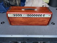 1971 Fender Super Six Reverb tube guitar amplifier in custom head box