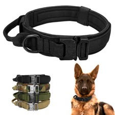 Collier de dressage pour chien Tactique Militaire Collier en nylon Avec poignée 