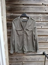 Chemise manches longues kaki 36/38 Promod