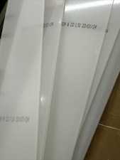 100 x CLEAR ACRYLIC NUMBER PLATE BLANKS — Wet