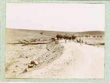 Morocco, Arrival of&#039;a Vintage Citrate Print Caravan. Vintage Morocco Ti