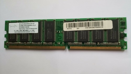 Barrette mémoire ram 512mb - barrette,