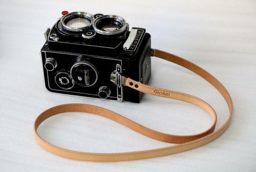 New leather neck camera - neck, strap
