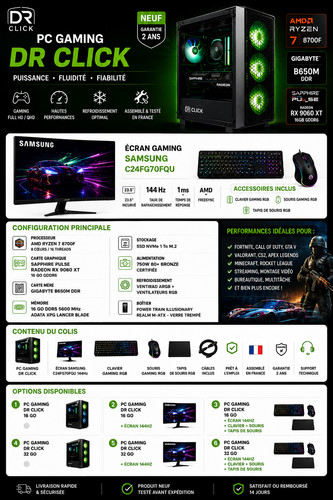 Gaming click amd - pc,