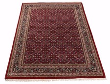 Durable Tapis D'Orient Indo Herati Royal, Noué à la Main, 100% Laine Vierge