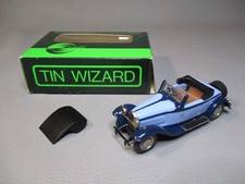 LG1995 TIN WIZARD 3.03 1/43 1:43 Bugatti car type 50 convertible 1931 blue
