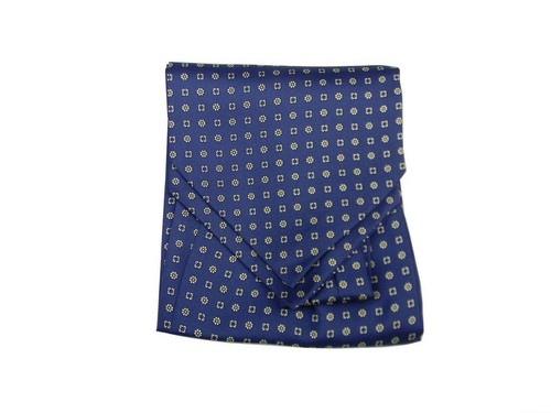 Ascot bleu fleurs en - à,