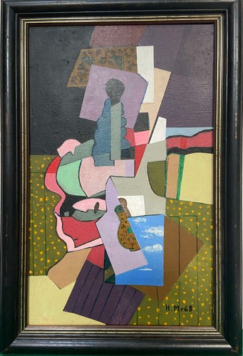 Tableau cubiste huile - tableau, l'huile