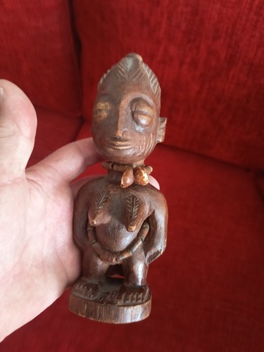 Statuette africaine bois - statuette, en