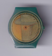 RARE PINS PIN'S .. ART ILLUSTRATEUR FOLON MONTRE WATCH SWATCH SERIE LIMITEE ~FQ