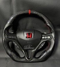 Real Carbon Fiber Steering Wheel For Honda Civic FD2/FN2 2006-12 8th Gen