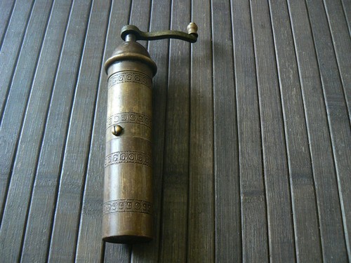 Brass pepper mill - brass,