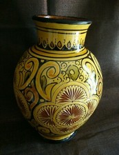 grande poterie céramique terre cuite vernissée signé SAFI Maroc