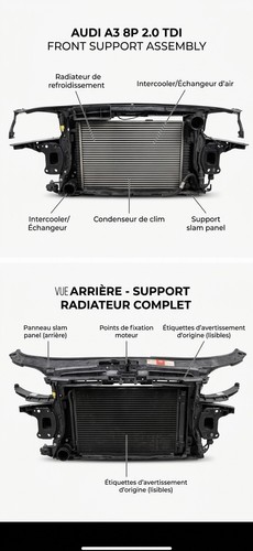 Blocs radiateur audi 8p - radiateur,