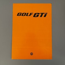 Volkswagen Golf GTi 1600 Mk1 1976-78 UK Market Sales Brochure LHD